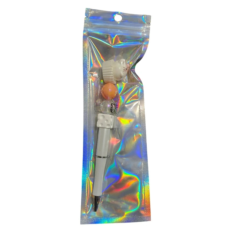 Hello Kitty Cupcake Beaded Ballpoint Twist Pen White Topper